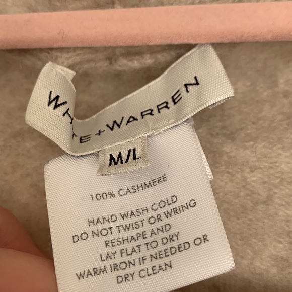 🥂Cashmere Vest Poncho from White+Warren - Picture 3 of 8